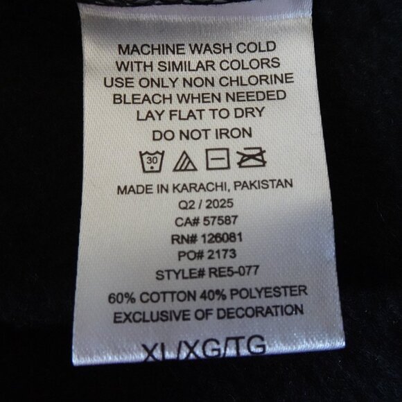 Scarface Full Zip Hoodie Men's Size XL Black White Tony Montana Mobster Jacket - Picture 11 of 11